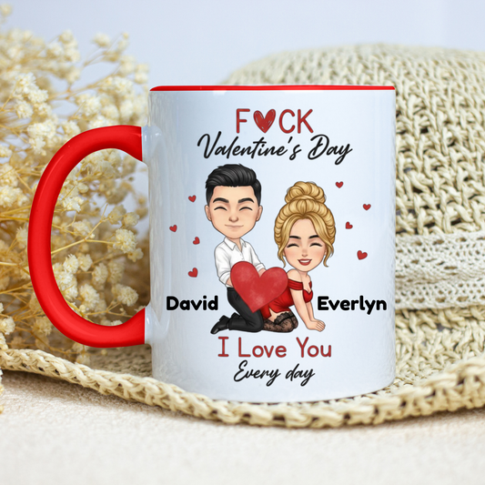 Personalized Valentine's Day Mug | Custom Couple Name Coffee Mug Gift