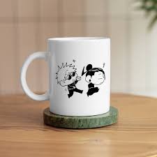 Jujutsu Kaisen Gojo & Geto Chibi Mug – Minimalist Anime Duo Coffee Cup