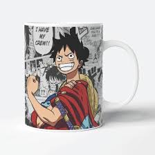 One Piece Luffy Anime Mug – "I Have My Crew!" Manga Edition