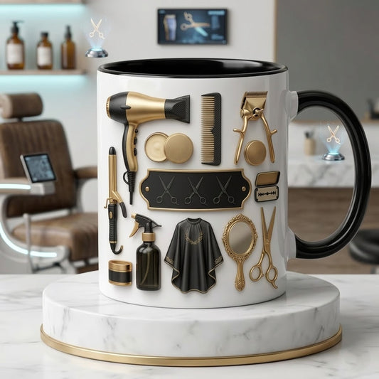 Personalized Barber & Hairstylist Ceramic