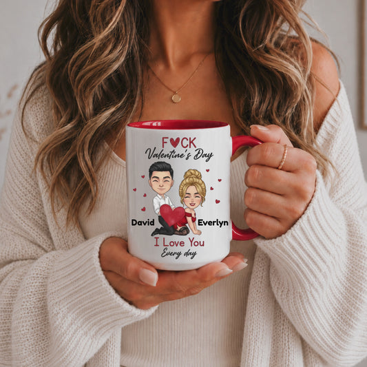 Personalized Valentine's Day Mug | Custom Couple Name Coffee Mug Gift